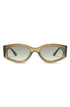 Diff 55mm Kai Slim Sunglasses In Milky Olive