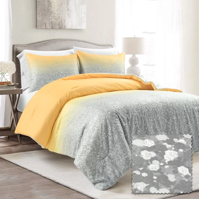 Lush Decor Glitter Ombre Metallic Print Comforter Set