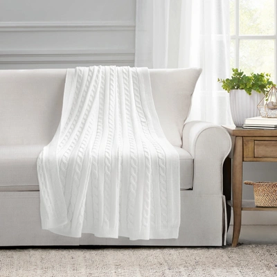 Lush Decor Cable Soft Knitted Throw