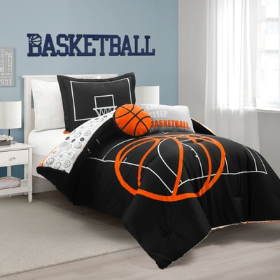 Lush Decor Basketball Game Reversible Comforter Set