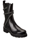 René Caovilla "biker Cleo Combat" Boot In Black