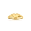 Ross-simons Child's 14kt Yellow Gold Personalized Heart Signet Ring In Gold