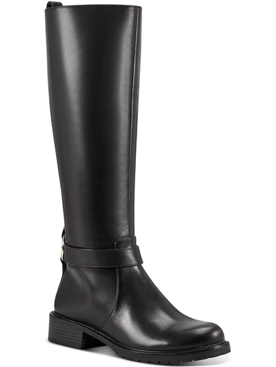 Inc Brinahl Womens Leather Tall Knee-high Boots In Black