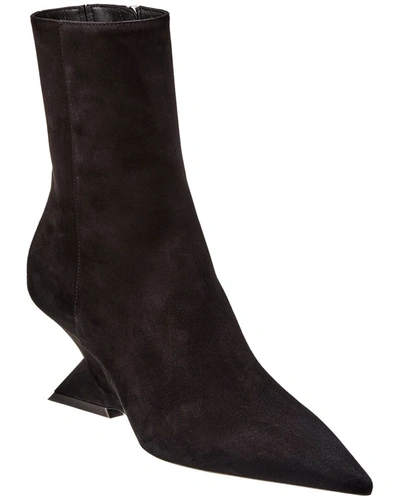 Attico Cheope Suede Leather Ankle Boots 60mm In Black