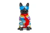 INTERIOR ILLUSION PLUS INTERIOR ILLUSIONS PLUS STRIPE DOG WITH BLUE GLASSES - 14" TALL