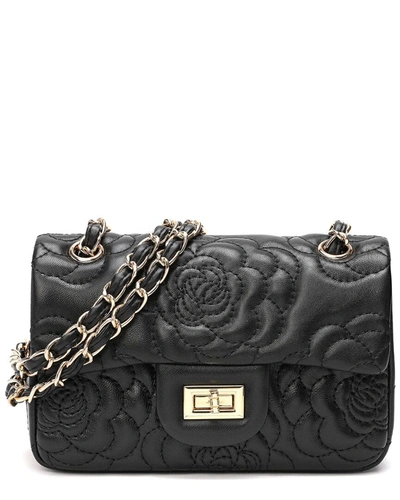 Tiffany & Fred Quilted Leather Crossbody In Black