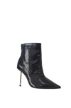 Bcbgmaxazria Katina Pointy Toe Patent Bootie In Black