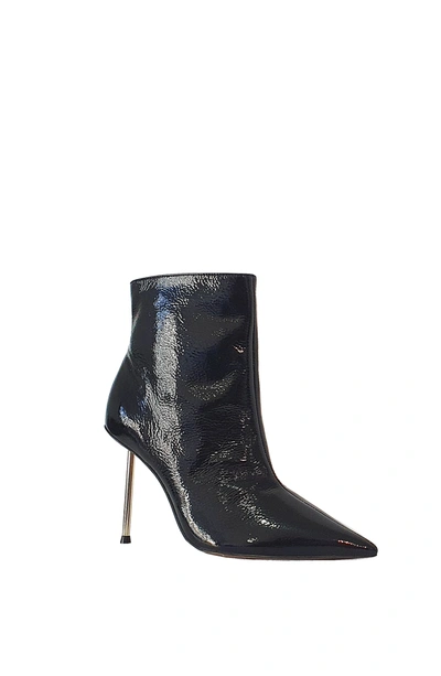 Bcbgmaxazria Katina Pointy Toe Patent Bootie In Black