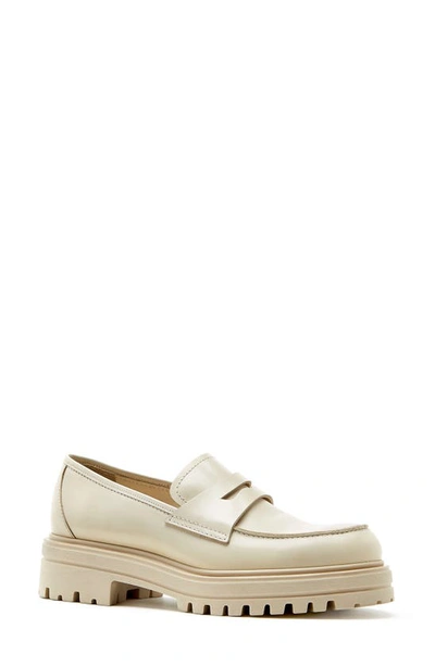 La Canadienne Reese Leather Shoe In White