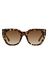 Isabel Marant 53mm Cat Eye Sunglasses In Havana/brown Gradient