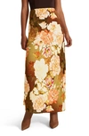 Favorite Daughter The Gwen Floral Print Maxi Skirt In Sienna