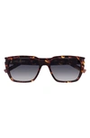 Saint Laurent Men's Sl 5980 Acetate Rectangle Sunglasses In Havana