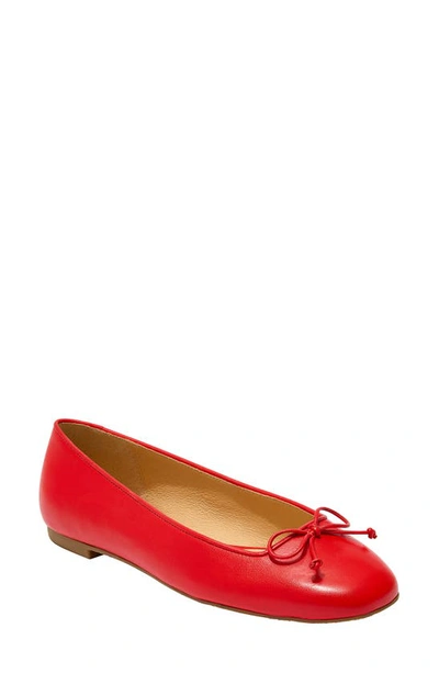 Jack Rogers Kenlyn Ballet Flat In Fire Red