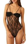 Free People X Intimately Fp If You Dare Bodysuit In Black