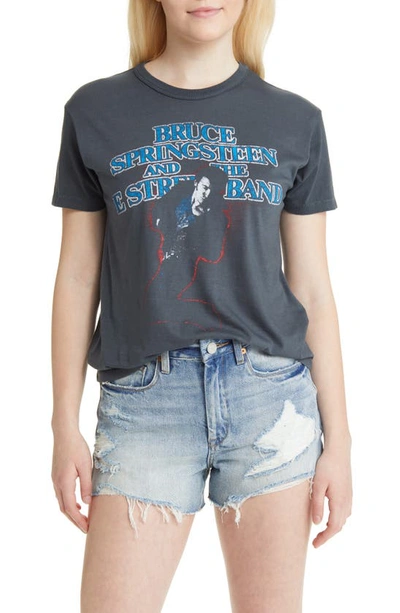 Daydreamer Bruce Springsteen Ringer Graphic T-shirt In Blue