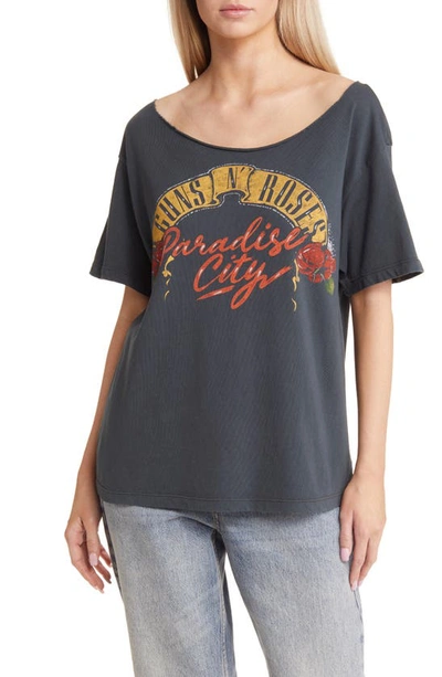 Daydreamer Guns N' Roses Paradise City Graphic T-shirt In Black