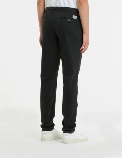 Norse Projects Mens Dark Navy Aros Regular-fit Straight-leg Stretch-cotton Trousers In Black