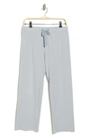 James Perse French Terry Raw Edge Sweatpants In Blue Fog
