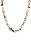 Saachi Faceted Beaded & Stone Necklace In Gold