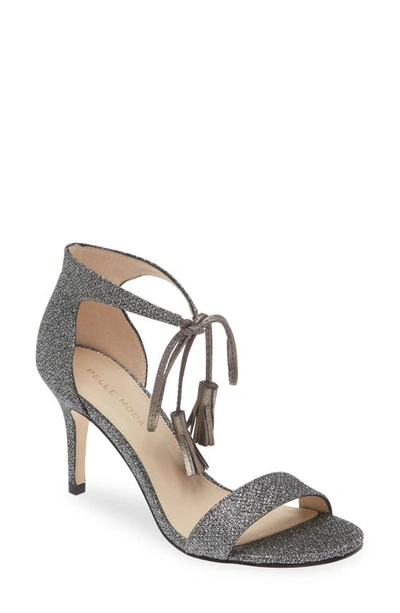 Pelle Moda Roz Tassle Sandal In Pewter