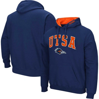 Colosseum Men's  Navy Utsa Roadrunners Arch & Logo Pullover Hoodie