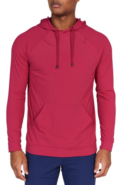 Redvanly Larkin Golf Hoodie In Sangria