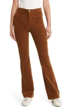 AG ANISTEN PATCH POCKET HIGH WAIST CORDUROY FLARE trousers