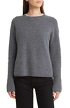 Nordstrom Signature Cashmere Crewneck Sweater In Grey Dark Heather