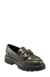 Marc Fisher Ltd Trisca Chain Casual Loafers In Dark Green