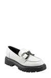 Marc Fisher Ltd Trisca Chain Casual Loafers In White