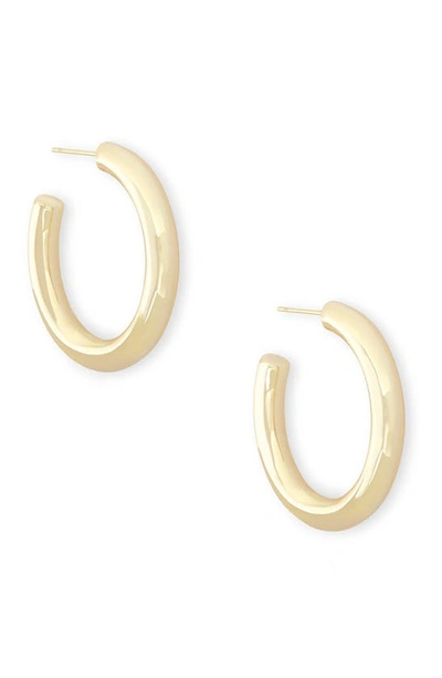Kendra Scott Colette Hoop Earrings In Gold Metal