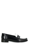 Ferragamo Leather Loafers In Black