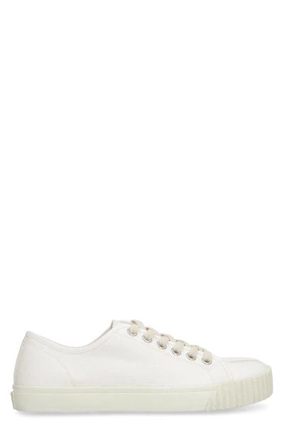 Maison Margiela Tabi Canvas Low-top Sneakers In White
