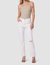 Hudson Thalia 90's Loose Fit Ankle With Rolled Hem Jean In White In White