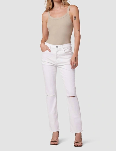 Hudson Thalia 90's Loose Fit Ankle With Rolled Hem Jean In White