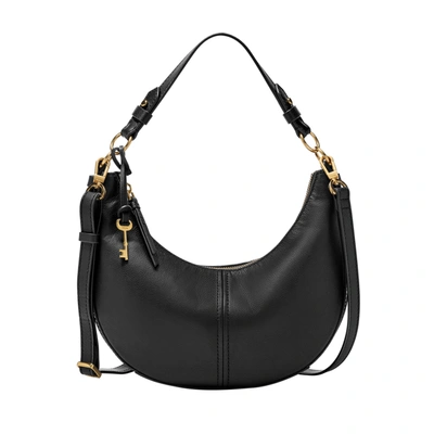 Fossil Women's Shae Leather Small Hobo In Black