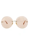 CHLOÉ NOVELTY 63MM OVERSIZE ROUND SUNGLASSES