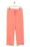 James Perse French Terry Raw Edge Sweatpants In Flamingo