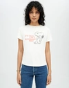 RE/DONE CLASSIC TEE "SNOOPY HANDSOME"