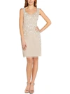 PAPELL STUDIO BY ADRIANNA PAPELL WOMENS BEADED KNEE COCKTAIL AND PARTY DRESS