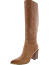 NINE WEST BRIXE WOMENS POINTED TOE LEATHER KNEE-HIGH BOOTS