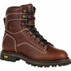 Georgia Boot Women's Amp Lt Logger Women's Waterproof Low Heel Logger Boot - Medium Width In Brown In Brown
