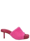 JACQUEMUS CLAY SANDALS FUCHSIA