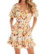 Allison New York Alice Mini Dress In Ivory Ikat In Multi