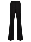 Moschino Wide-leg Wool Blend Crepe Pants With Central Pleat