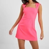 French Connection Ruth Whisper Square Neck Cap Sleeve Dress In Multi