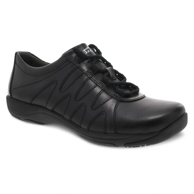 Dansko Women's Neena Shoes In Black Leather