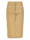 JACQUEMUS LA MINI JUPE CARACO SKIRTS BEIGE