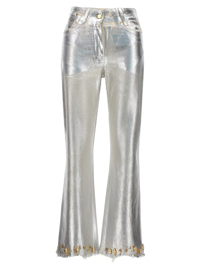 Jacquemus Le De Nîmes Court Articha Jeans In Silver