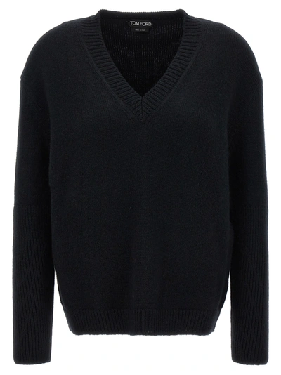 Tom Ford Mixed Cachemire Sweater Sweater, Cardigans Black